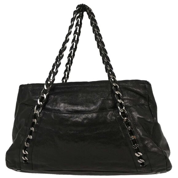 Chanel Black Calfskin Luxury Line Handbag - Picture 2 of 9